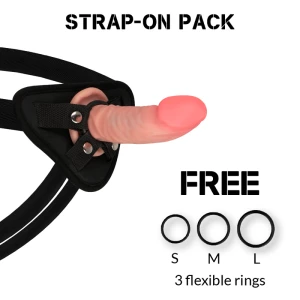 Rock Army Gurt + Dual Density Tiger Realistischer Dildo 14 cm