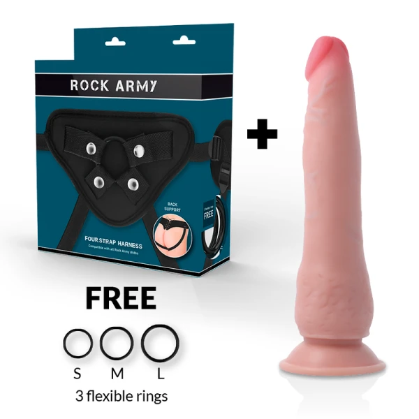 Rock Army Dual Density Crusader Dildo met zuignap, 21,5 cm