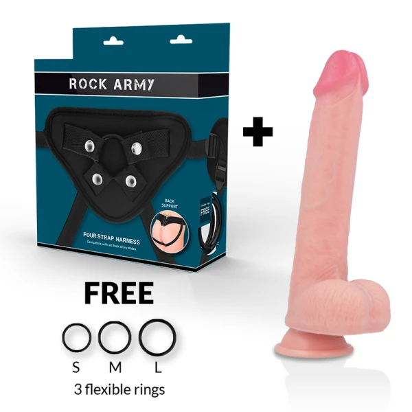 Rock Army Siliconen Dildo Kingcobra 24 cm met zuignapvoet
