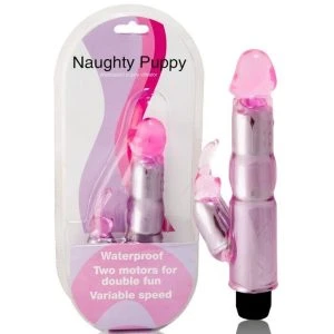 Baile Vibrators Jelly-vibrator met clitorisstimulator, penisvormig