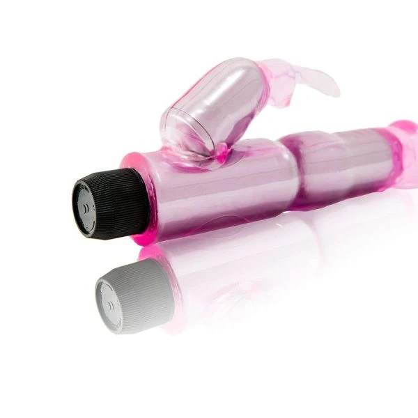 Baile Vibrators Jelly-vibrator met clitorisstimulator, penisvormig