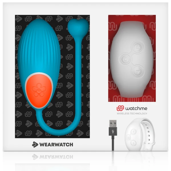 Wearwatch Watchme-technologie Afstandsbediening EGG Vibrator Blauw / Niveo