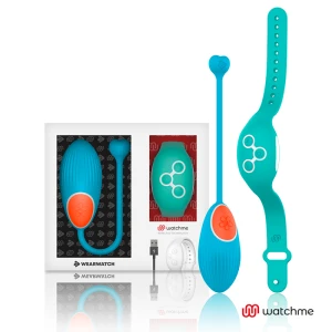 Wearwatch Ei-Vibrator met Watchme-afstandsbediening Eiblau Aquamarijn