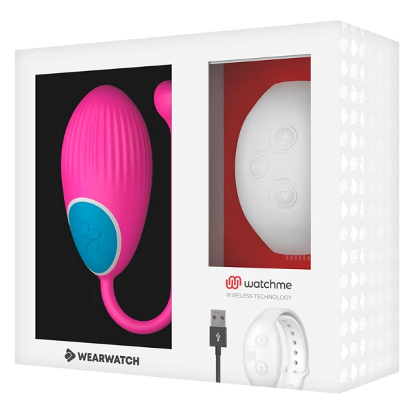 Wearwatch Egg Vibrator met afstandsbedieningshorloge Fuchsia / Niveo Wearwatch Egg Vibrator met afstandsbedieningshorloge Fuchsia / Niveo