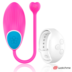 Wearwatch Egg Vibrator met afstandsbedieningshorloge Fuchsia / Niveo Wearwatch Egg Vibrator met afstandsbedieningshorloge Fuchsia / Niveo - Afbeelding 2