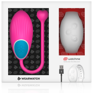 Wearwatch Egg Vibrator met afstandsbedieningshorloge Fuchsia / Niveo Wearwatch Egg Vibrator met afstandsbedieningshorloge Fuchsia / Niveo - Afbeelding 7