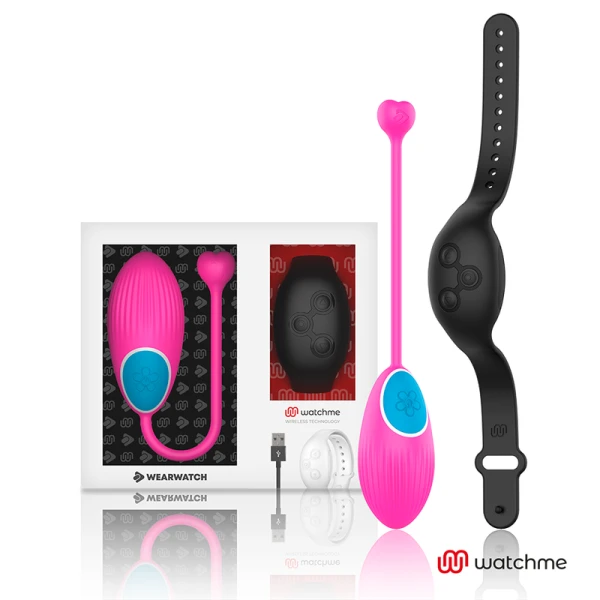 Wearwatch EGG Vibrator mit Watchme-Fernbedienung Fuchsia