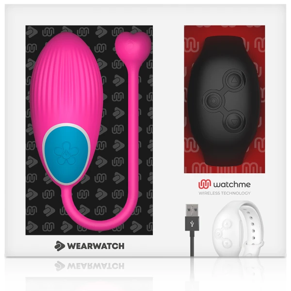 Wearwatch EGG Vibrator mit Watchme-Fernbedienung Fuchsia