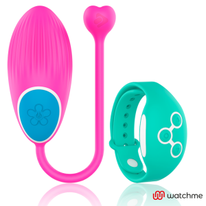 Wearwatch Vibrator-ei met Watchme-afstandsbediening, Fuchsia/Zeewater Wearwatch Vibrator-ei met Watchme-afstandsbediening, Fuchsia/Zeewater - Afbeelding 2