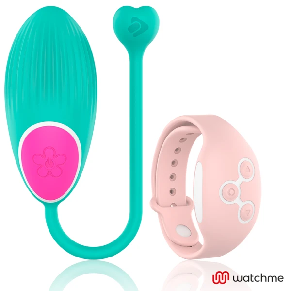 Wearwatch Ei-Vibrator met Watchme-afstandsbediening, zeewater/roze Wearwatch Ei-Vibrator met Watchme-afstandsbediening, zeewater/roze