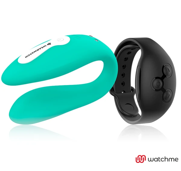 Wearwatch Vibrator met Dual-Technologie en WATCHME-functie Aquamarijn / JET