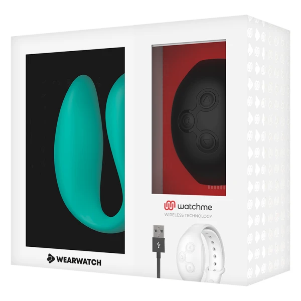 Wearwatch Vibrator met Dual-Technologie en WATCHME-functie Aquamarijn / JET
