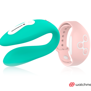 Wearwatch Watchme Dual Technology Vibrator in Zeegroen/Roze Wearwatch Watchme Dual Technology Vibrator in Zeegroen/Roze - Afbeelding 2