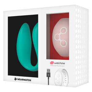 Wearwatch Watchme Dual Technology Vibrator in Zeegroen/Roze Wearwatch Watchme Dual Technology Vibrator in Zeegroen/Roze - Afbeelding 3