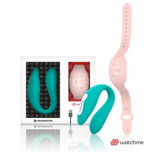 Wearwatch Watchme Dual Technology Vibrator in Zeegroen/Roze