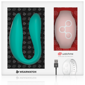 Wearwatch Watchme Dual Technology Vibrator in Zeegroen/Roze Wearwatch Watchme Dual Technology Vibrator in Zeegroen/Roze - Afbeelding 6