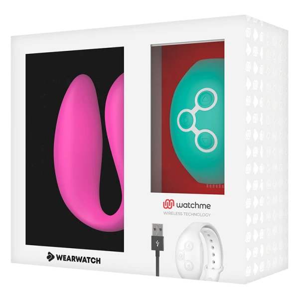 Wearwatch Dual-Technologie-Vibrator WatchMe Fuchsia / Zeewater Wearwatch Dual-Technologie-Vibrator WatchMe Fuchsia / Zeewater