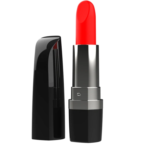 Intense FUN Toys Lippsy opzetvibrator in lippenstiftvorm, zwart
