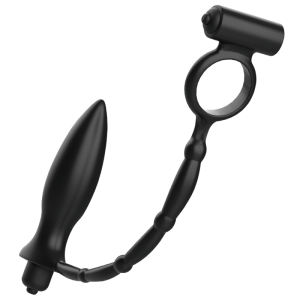 Addicted Toys Anaalplug met vibratiering van siliconen voor beginners Addicted Toys Anaalplug met vibratiering van siliconen voor beginners - Afbeelding 2