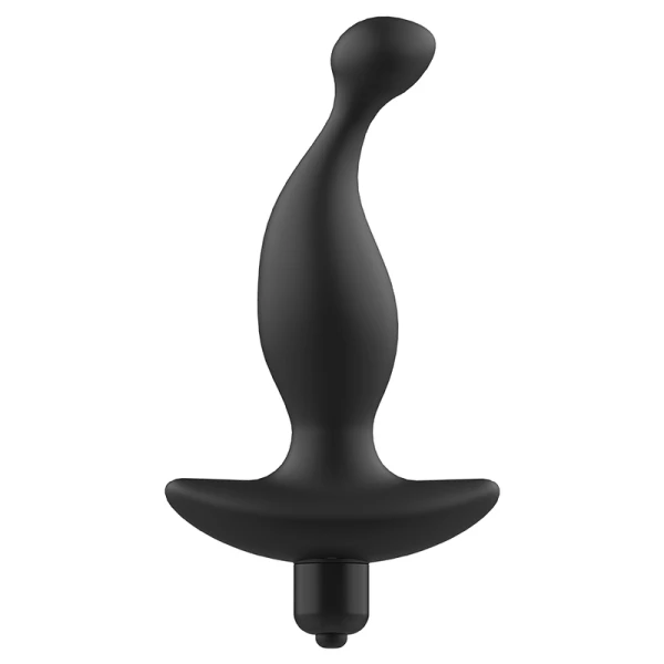 Addicted Toys Anale vibrator met zwarte trilling en parel voor prostaatmassage