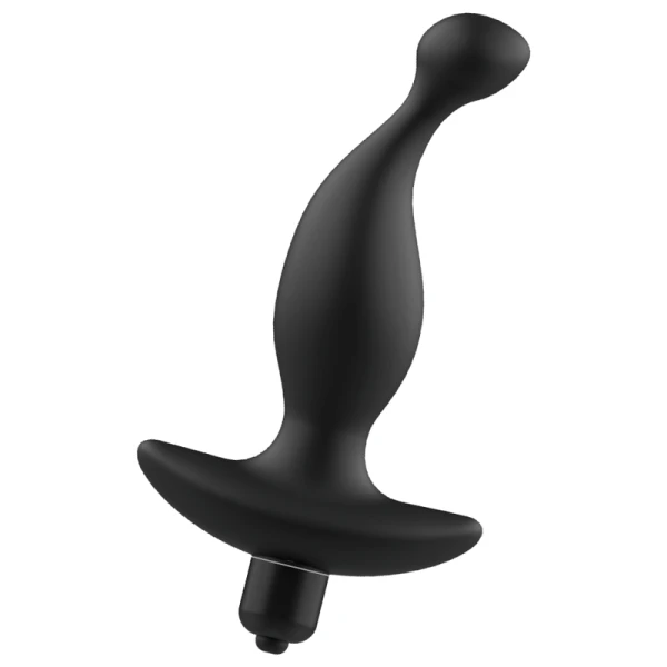 Addicted Toys Anale vibrator met zwarte trilling en parel voor prostaatmassage