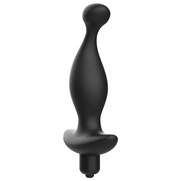 Addicted Toys Anale vibrator met zwarte trilling en parel voor prostaatmassage