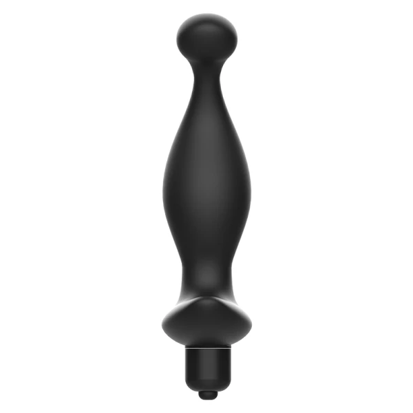 Addicted Toys Anale vibrator met zwarte trilling en parel voor prostaatmassage