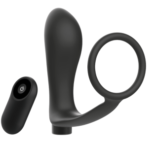 Addicted Toys Analplug mit Penisring und Fernbedienung, schwarz Addicted Toys Analplug mit Penisring und Fernbedienung, schwarz – Bild 2