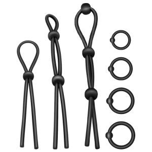 Addicted Toys Siliconen Cockring Set 7-delig flexibel Addicted Toys Siliconen Cockring Set 7-delig flexibel - Afbeelding 2