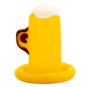 Condomerie Handbeschilderd Nieuwigheidscondoom Een Glas Bier Condomerie Handbeschilderd Nieuwigheidscondoom Een Glas Bier - Afbeelding 4