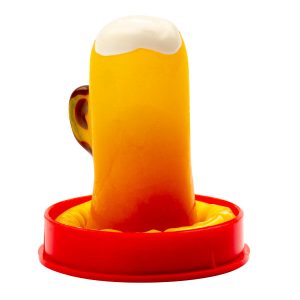 Condomerie Handbeschilderd Nieuwigheidscondoom Een Glas Bier Condomerie Handbeschilderd Nieuwigheidscondoom Een Glas Bier - Afbeelding 2