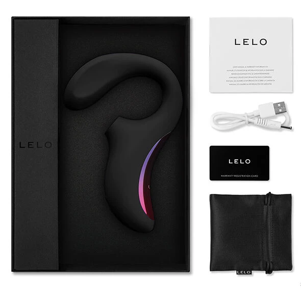 Lelo Enigma Dual-Action-Massager mit Schallwellen und G-Punkt-Stimulation Schwarz