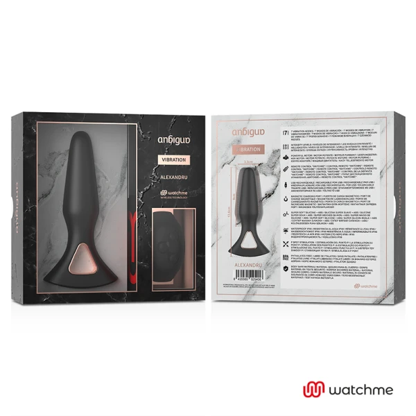 Anbiguo Watchme afstandsbediening vibrator anaalplug Alexandru van medisch siliconen Anbiguo Watchme afstandsbediening vibrator anaalplug Alexandru van medisch siliconen