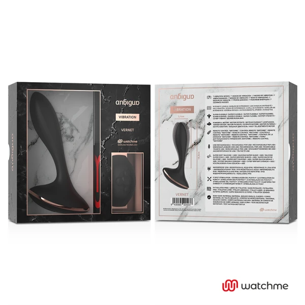 Anbiguo Watchme Vibrator met Afstandsbediening Anale Plug Vernet