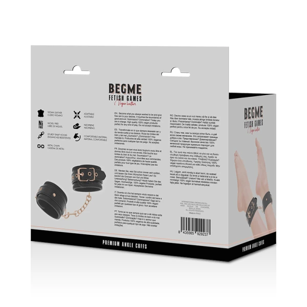 Begme Fetish Games Black Edition Premium Enkelboeien