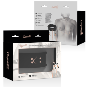 Coquette Chic Desire Nippelklemmen-halsketting met neopreenvoering Coquette Chic Desire Nippelklemmen-halsketting met neopreenvoering - Afbeelding 9