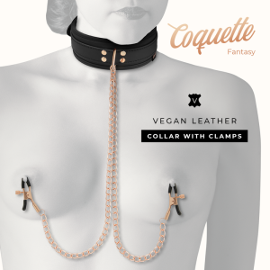 Coquette Chic Desire Nippelklemmen-halsketting met neopreenvoering Coquette Chic Desire Nippelklemmen-halsketting met neopreenvoering - Afbeelding 2