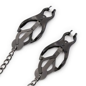 Ohmama Nippelklemmen mit schwarzer Kette, Fetisch-Zubehör Ohmama Nippelklemmen mit schwarzer Kette, Fetisch-Zubehör – Bild 3