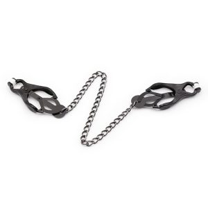 Ohmama Nippelklemmen mit schwarzer Kette, Fetisch-Zubehör Ohmama Nippelklemmen mit schwarzer Kette, Fetisch-Zubehör – Bild 5