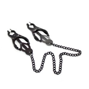 Ohmama Nippelklemmen mit schwarzer Kette, Fetisch-Zubehör Ohmama Nippelklemmen mit schwarzer Kette, Fetisch-Zubehör – Bild 8