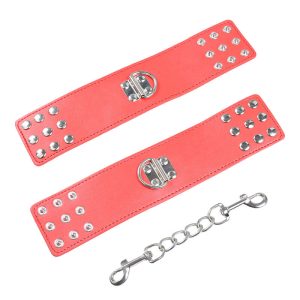 Ohmama Fetish Handschellen rot mit Schnappverschluss Ohmama Fetish Handschellen rot mit Schnappverschluss – Bild 4