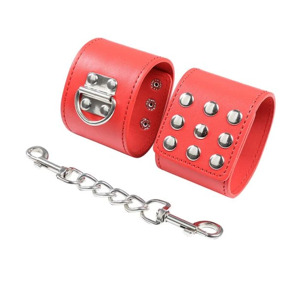 Ohmama Fetish Handschellen rot mit Schnappverschluss Ohmama Fetish Handschellen rot mit Schnappverschluss