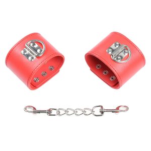 Ohmama Fetish Handschellen rot mit Schnappverschluss Ohmama Fetish Handschellen rot mit Schnappverschluss – Bild 8