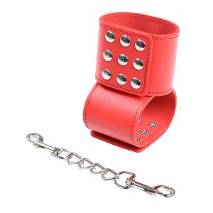 Ohmama Fetish Handschellen rot mit Schnappverschluss Ohmama Fetish Handschellen rot mit Schnappverschluss – Bild 1