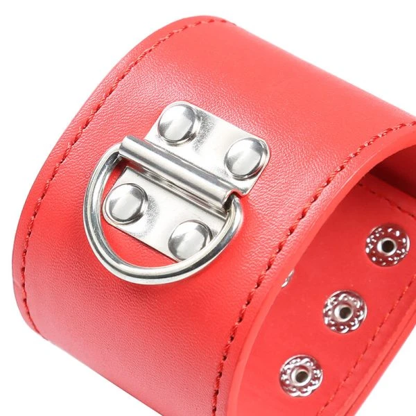 Ohmama Fetish Handschellen rot mit Schnappverschluss Ohmama Fetish Handschellen rot mit Schnappverschluss