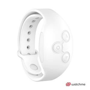 Watchme draadloze technologiehorloge voor het bedienen van draagbare sextoys, wit