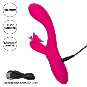 Calexotics Vlinderkus Flutter Vibrator met Clitstimulator, roze Calexotics Vlinderkus Flutter Vibrator met Clitstimulator, roze - Afbeelding 4