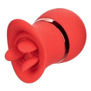 Calexotics French Kiss Suck & Play Set Clitoral Vibrator with Suction and Tongue Function