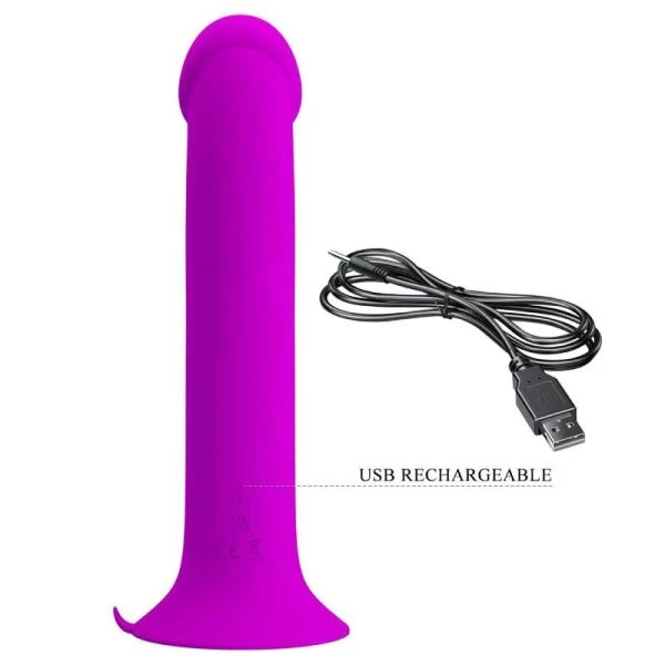 Pretty Love Murray Vibrator en G-spot stimulator met zuignap, paars Pretty Love Murray Vibrator en G-spot stimulator met zuignap, paars