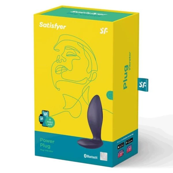 Satisfyer Power Plug Anale Vibrator met Bluetooth en App-besturing, paars Satisfyer Power Plug Anale Vibrator met Bluetooth en App-besturing, paars